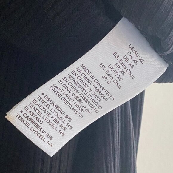 The Drop Jody Black Square Neck Fitted Rib Tank Top - Picture 7 of 9